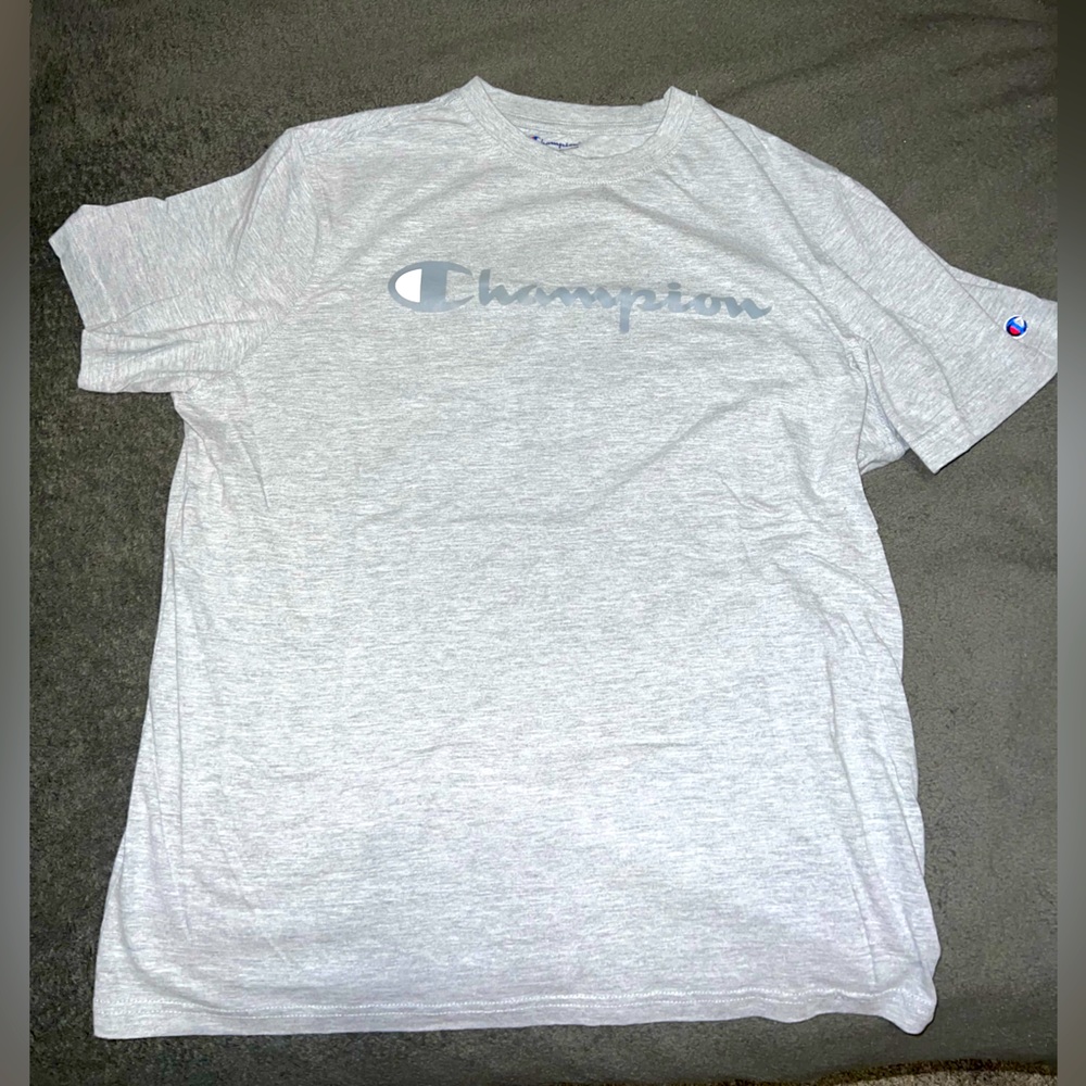Champion men’s large gray T-shirt